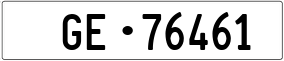 Trailer License Plate
